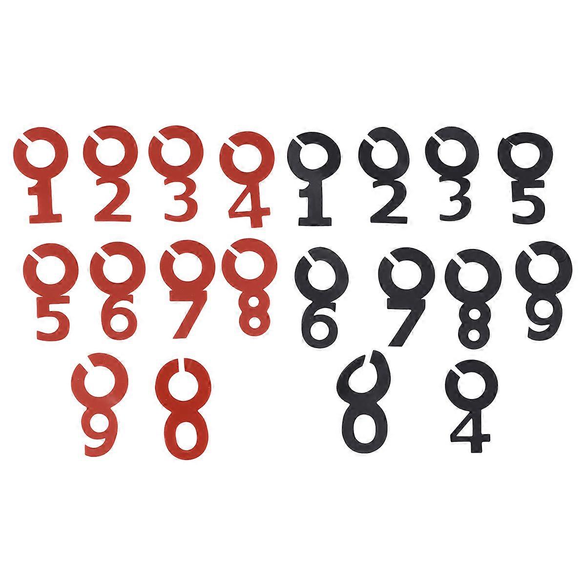 Party Tableware Number Shape Silicone Wine Glass Identifier Dinner Banquets Black 20Pcs