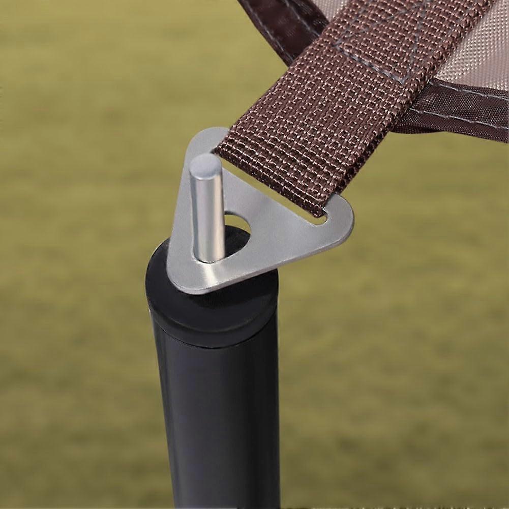 Tent Canopy Attachment Buckles 10 Pcs, 304 Stainless Steel Triangular Connectors For Guy Lines, 25 mm