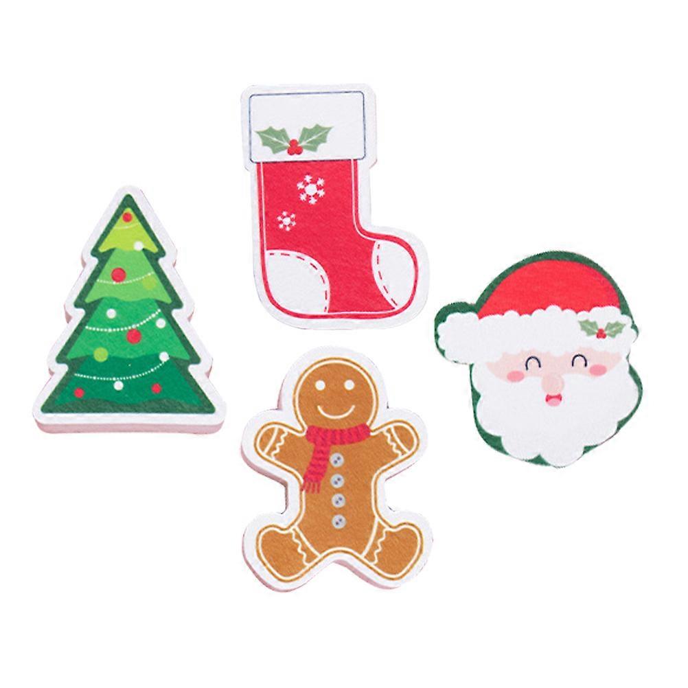 Cute Dishwashing Sponge Versatile Use Rectangular Shape Sponge Material Efficient Cleaning 4Pcs