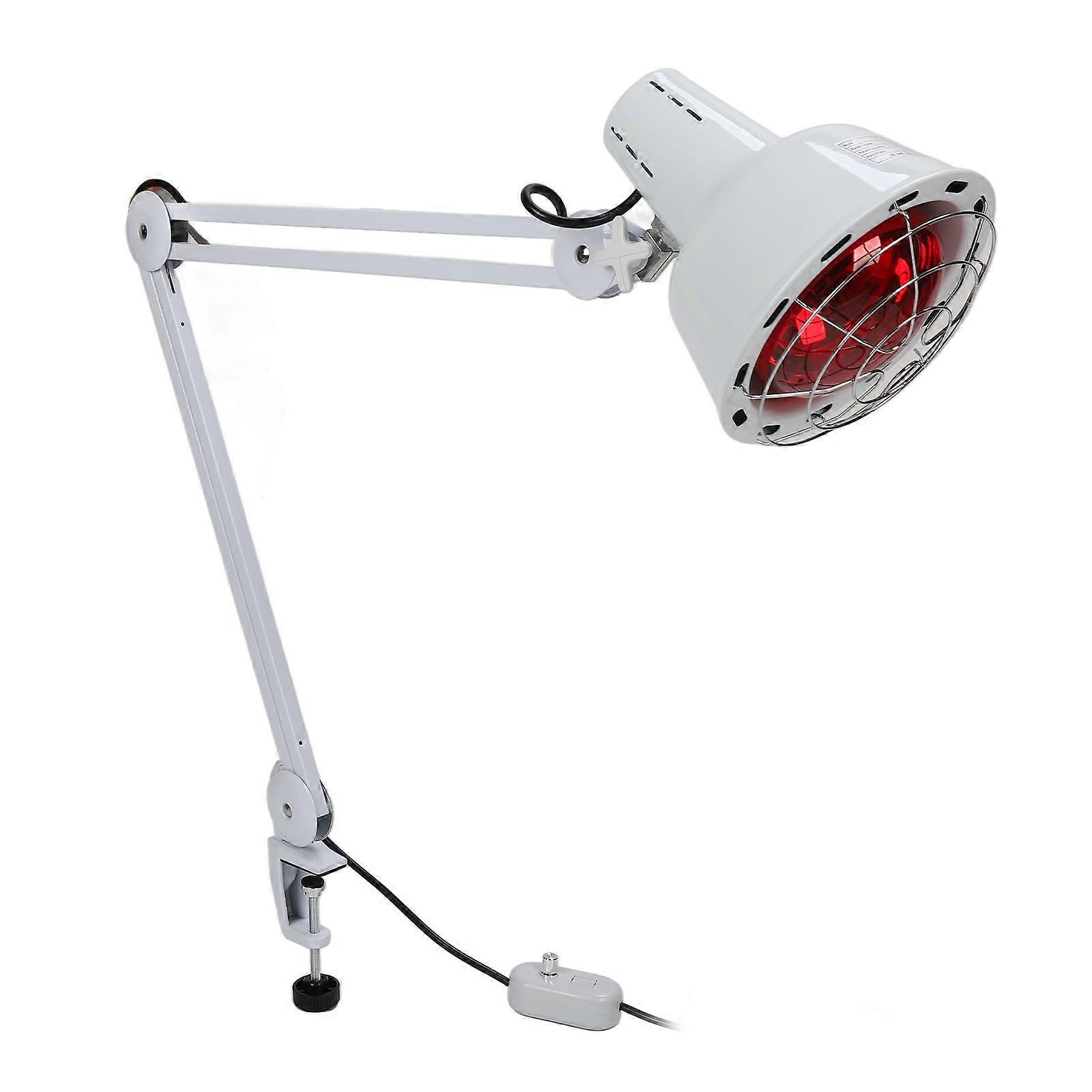 275W Infrared Lamp Clip Rotation Head Adjustable Relieve Joint Muscle Relax Red Light Lamp