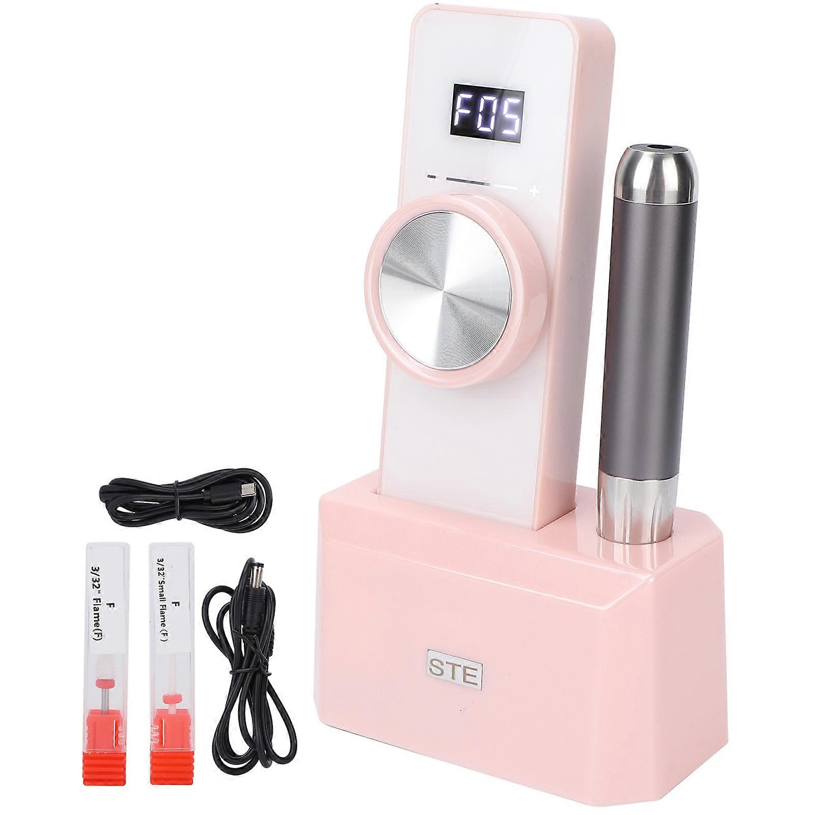 35000rpm Rechargeable Nail File Manicure Tools Brushless Nail Grinding Polishing MachineWhite