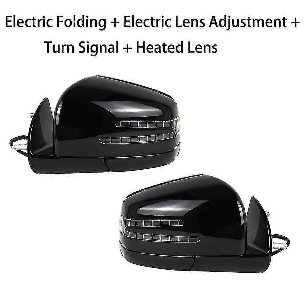 Passer til Mercedes ML GL 2005-2011 El-bakspejl Sort