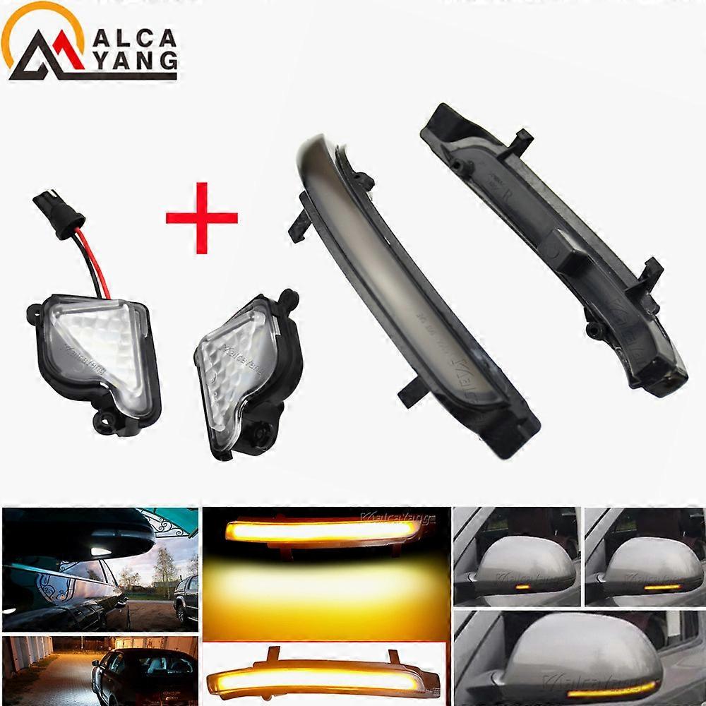 Suitable LED Side Wing Dynamic Turn Signal Light For Skoda Octavia MK2 A5 SuperB B6 3T 2009 2010 2011 2012 Under Mirror Light Puddle Lamp