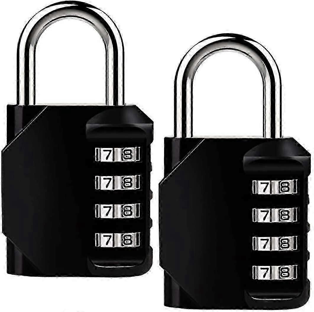 AURA Combination Padlock With 4 Digits Code For Cabinets Suitcase 2pcs