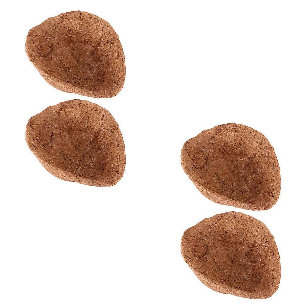 Coconut Fiber Flower Pot Mat Half Ball Shape Natural Latex Practical Flexible Gardener Supplies 11.8×11.8×5.9in