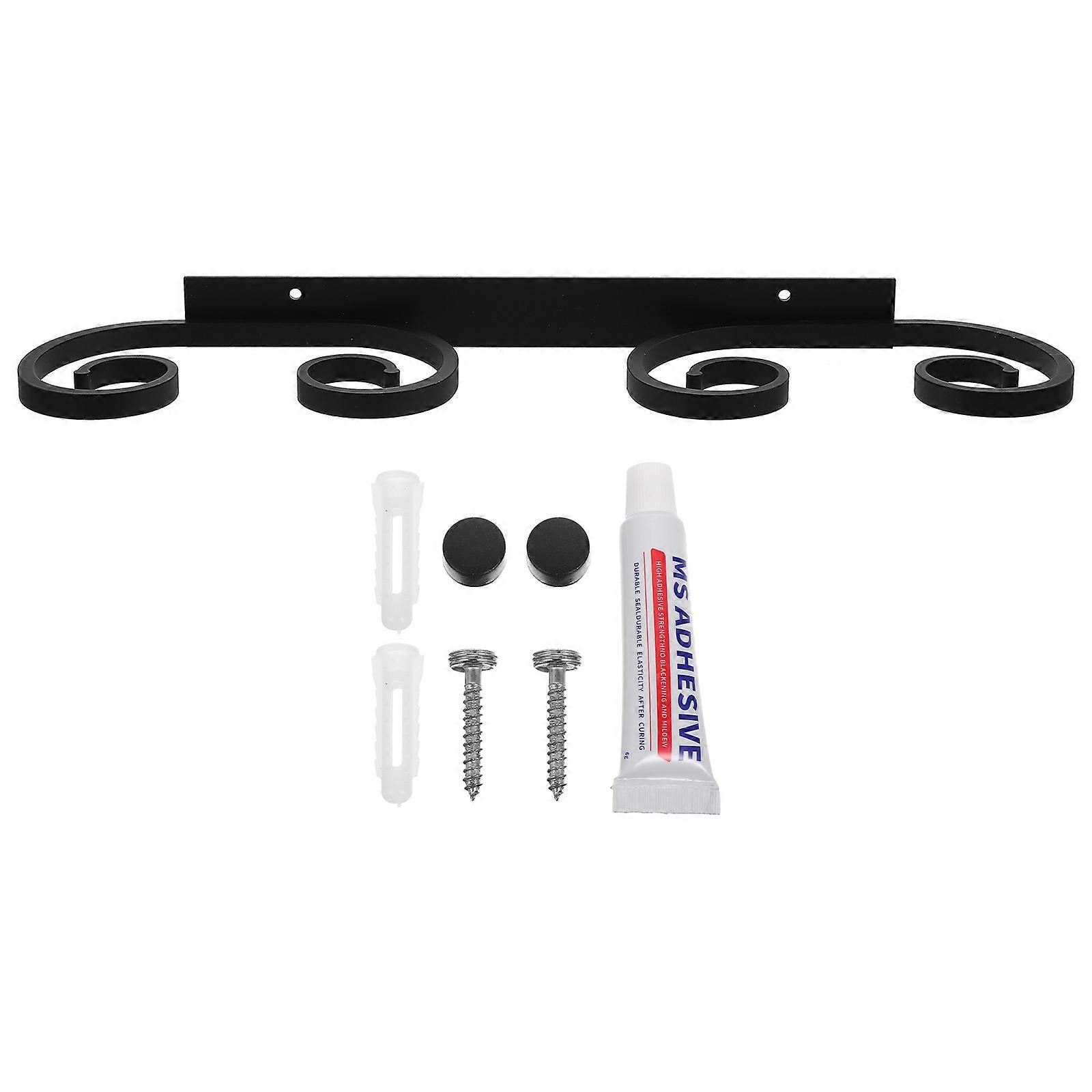 Draining Hanging Cup Holder Wine Glass Mounted Storage Modern Kitchenware Bartenders 1Set