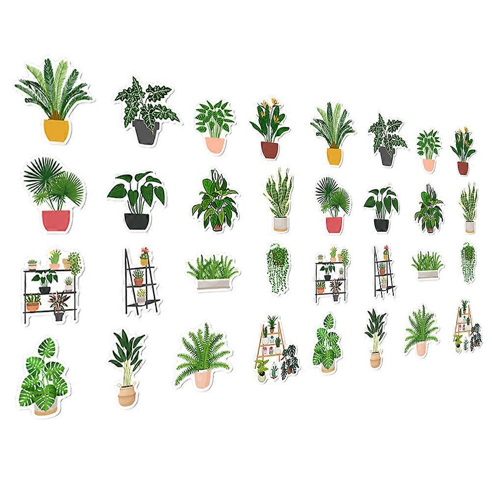 Bonsai Fridge Magnet Decal Assorted Color PVC Soft Magnet for Decoration Easy to Apply and Remove 32 Pieces