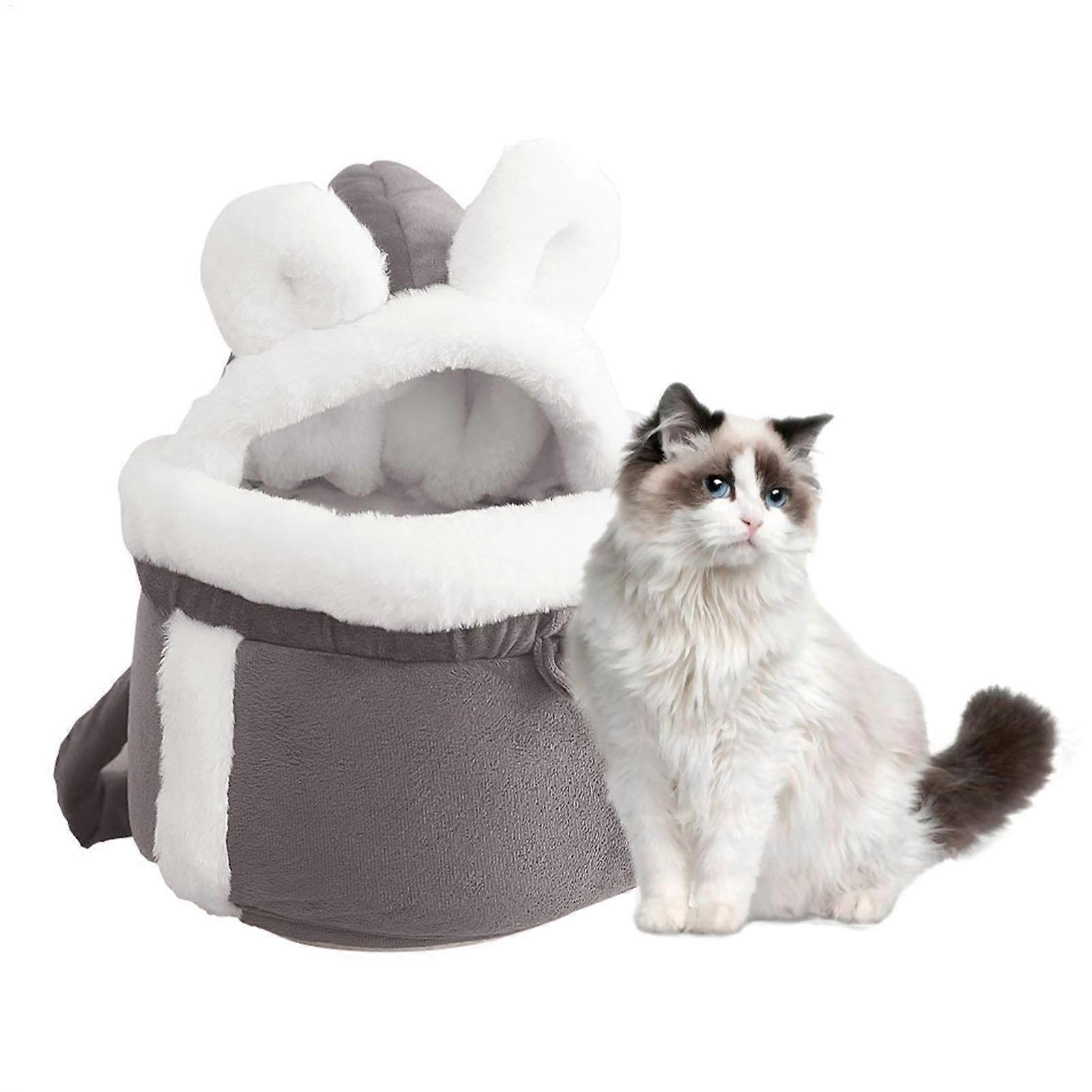 Cozy Pet Cave Adjustable Cat Bed And Carrier Durable Cat Bag Cat Carrier For Small Dogs And Kittens Front Pack