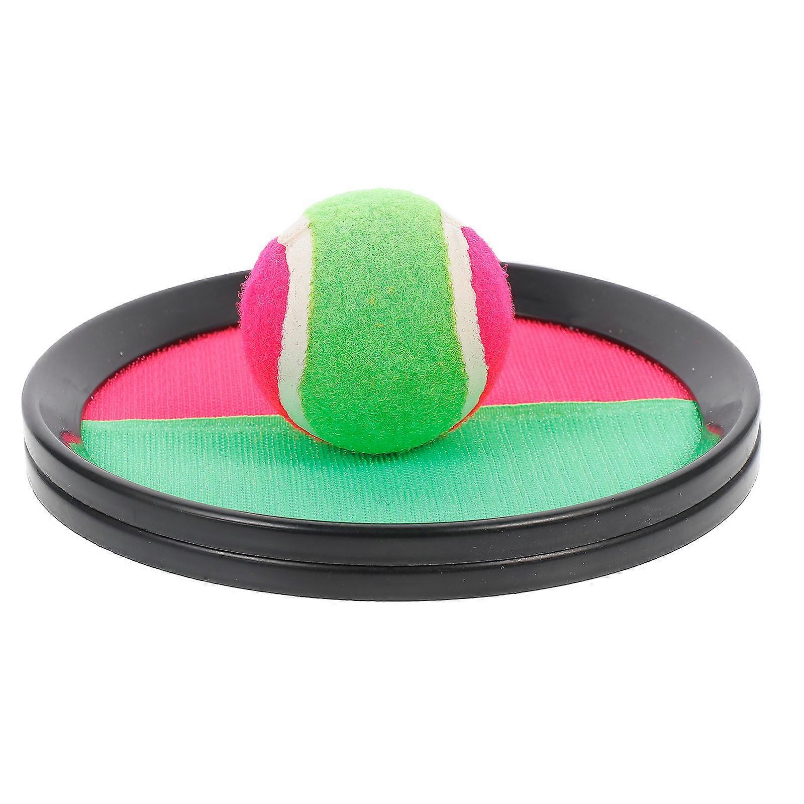 Yard Toys Toss Catch Ball Sticky Sucker Gloves Throw Ball Self-Stick Toys For Children Multi 18x18cm Parent-Child Activity 3PCS