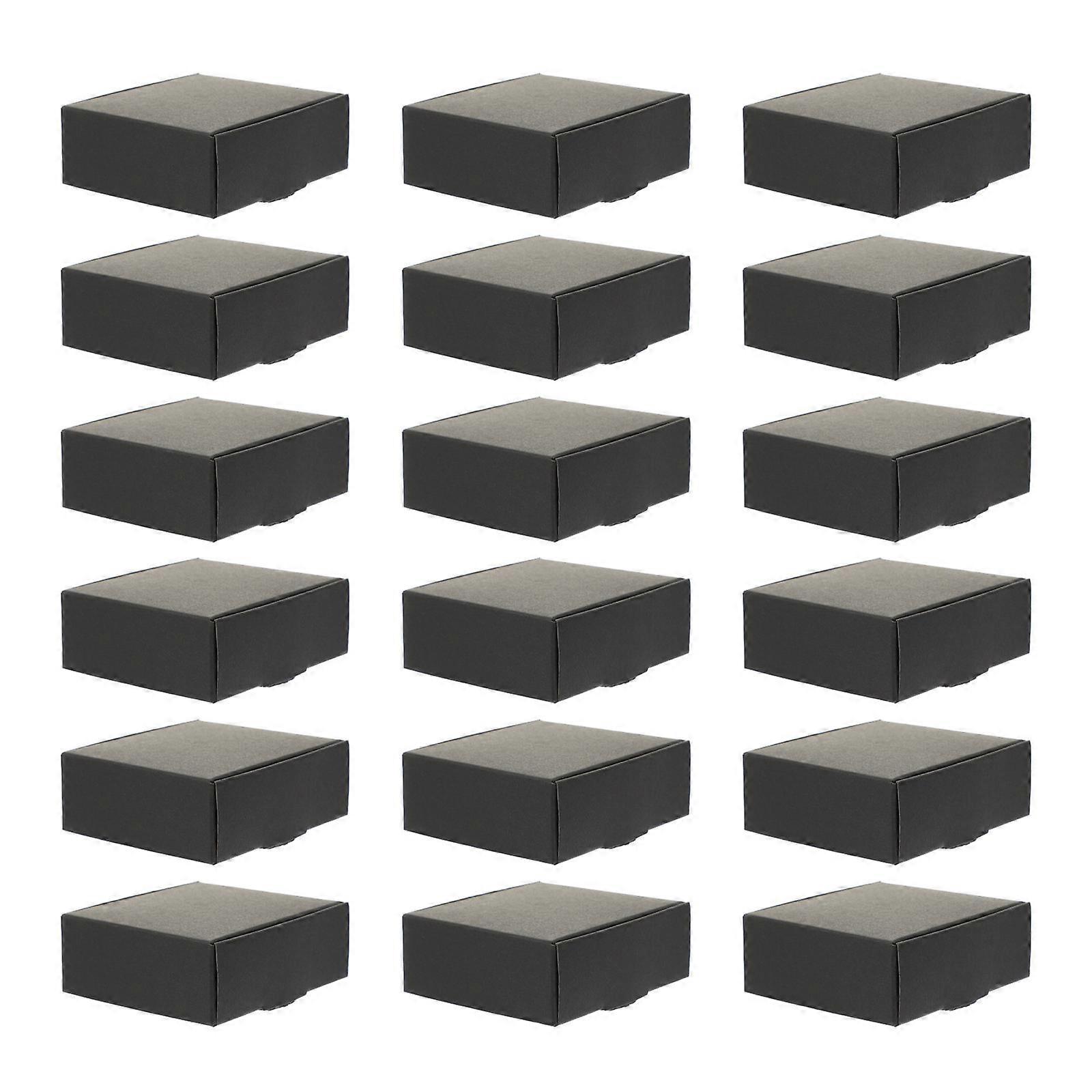 Black Boxes for Packaging Small Business Favor Ideal for Storage Foldable and Lightweight 20 Pieces