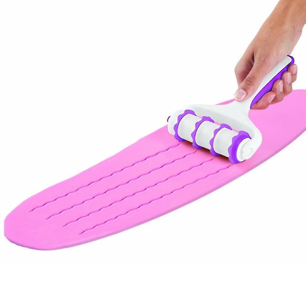 White&purple Fondant Strip Ribbon Cutter