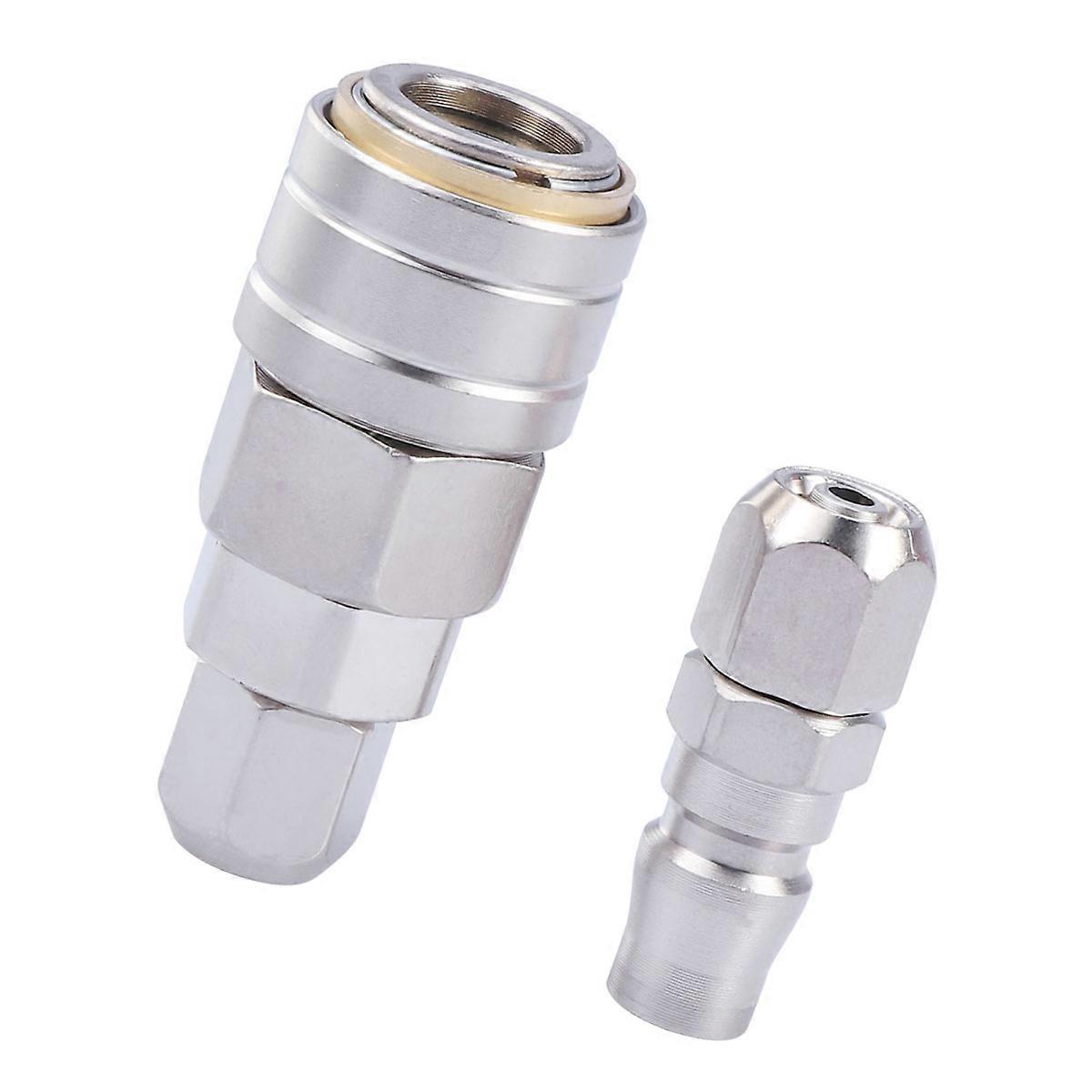 Air Compressor Quick Connector Sp20 Pp20 Industrial Use Silver 5.8 x 2.5 x 1cm Quick Connect 1Set