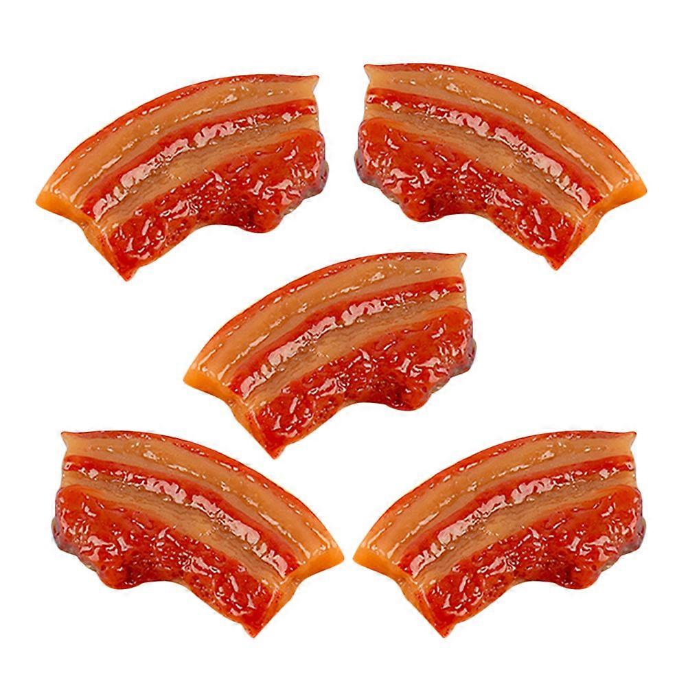 Lifelike Simulation Meat Model for Decoration Resin Party Prop 5 Pieces