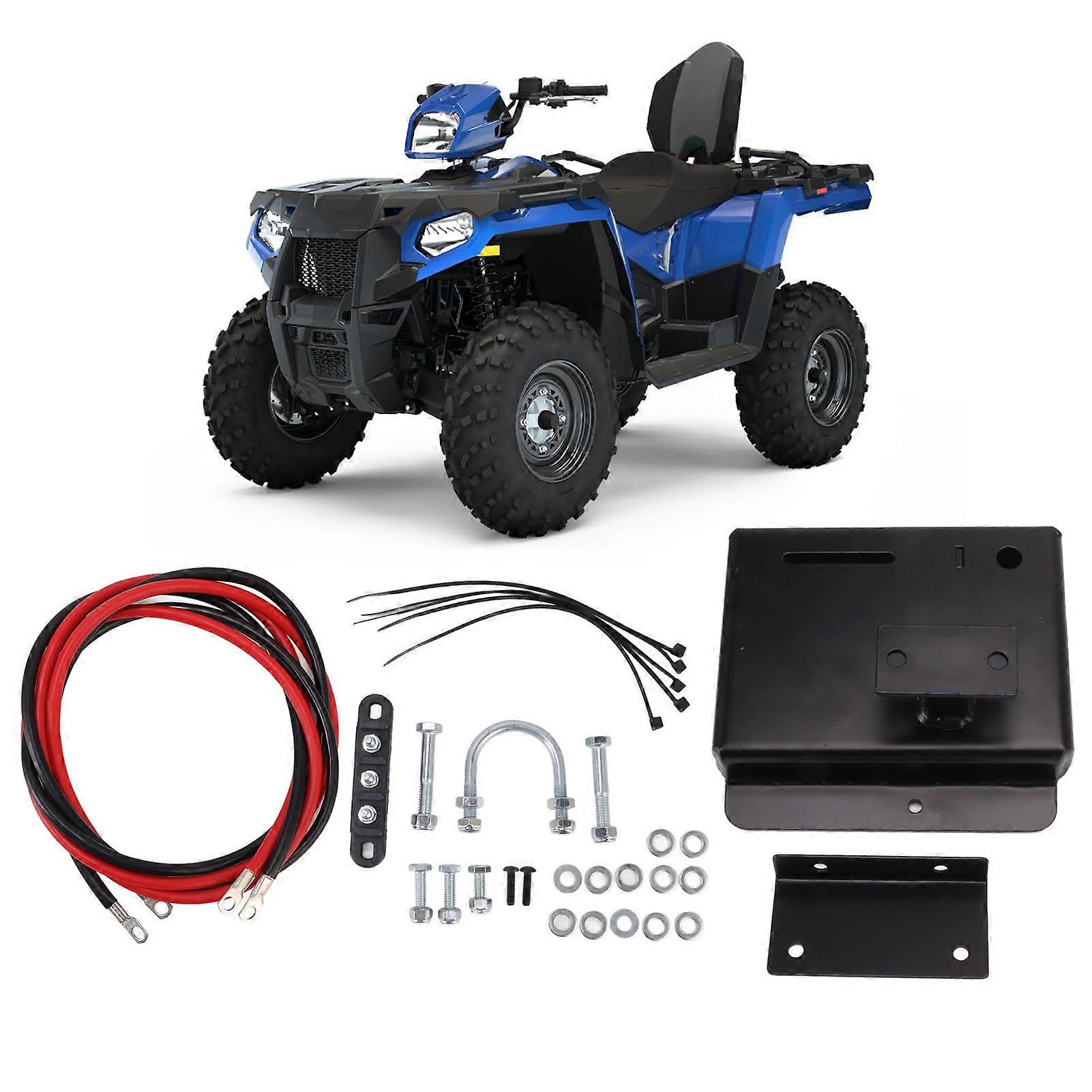Battery Relocation Kit with Battery Box Wire Waterproof Replacement For Polaris Sportsman 450 570 2014‑2020 