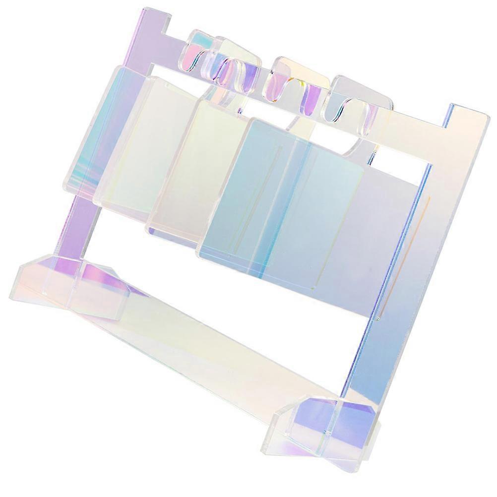 Nail Photo Display Plate Rectangle Shaped Board Home Use Color Simple Design Organization 1Set