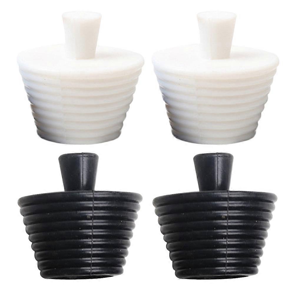 4Pcs Hotel Bathroom Accessories Sink Plugs In Assorted Color Blocking Insect And Bad Odor