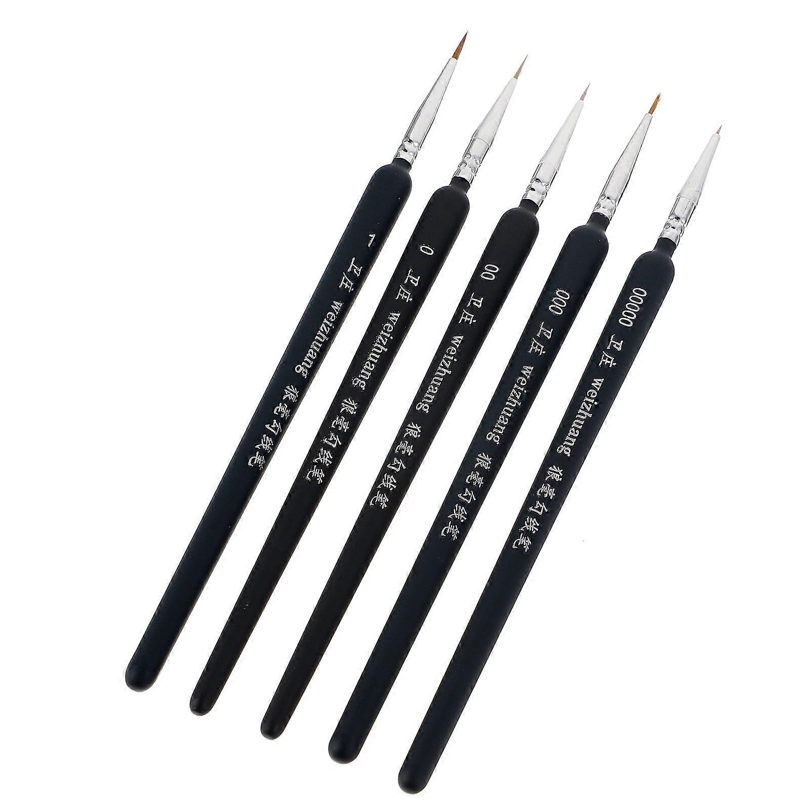 Fine Detail Paintbrush Set With 11Pcs Quality Round Brushes For Drawing And Painting In Blue Color