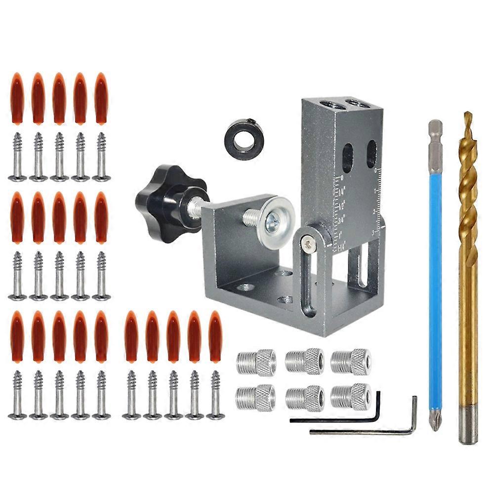 Professional Woodworking Drilling Guide Positioner Tool For DIY Furniture Assembly 1 Set