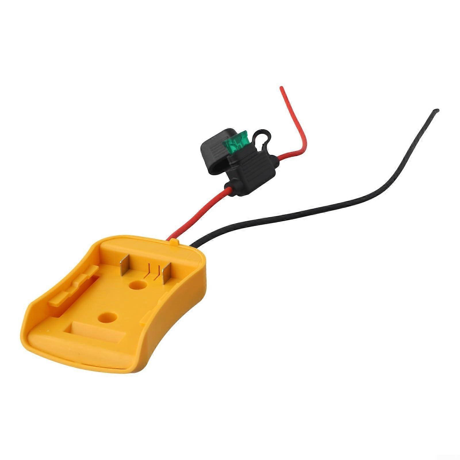 Adapter for DeWalt 18V battery, enhances power supply and tool flexibility (with fuse).
