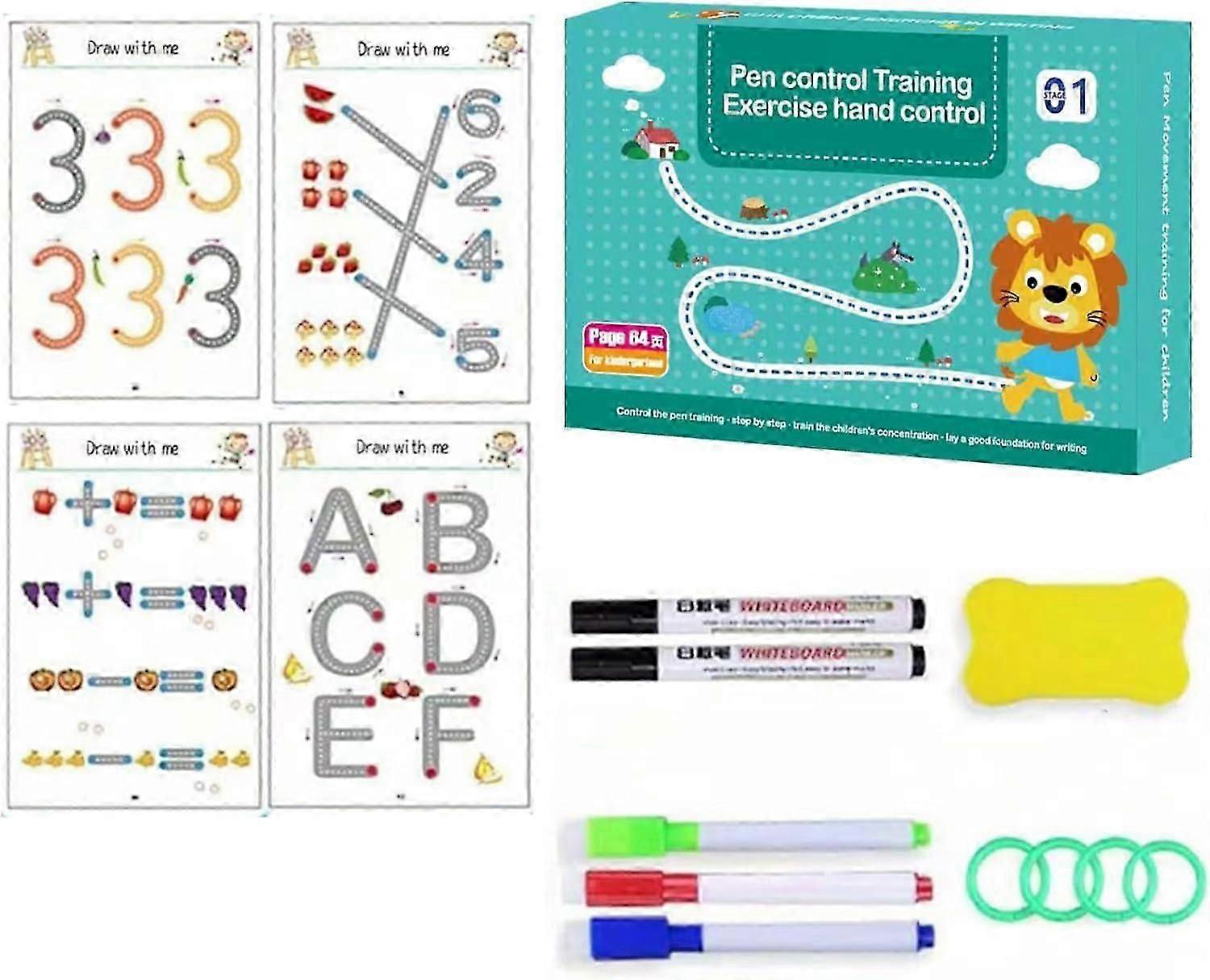Scribble Smart Workbook, Fast-Track Young Minds, Scribble Smart Reusable Workbook, Little Curious Minds Scribblesmart, Workbook Handwriting Practice