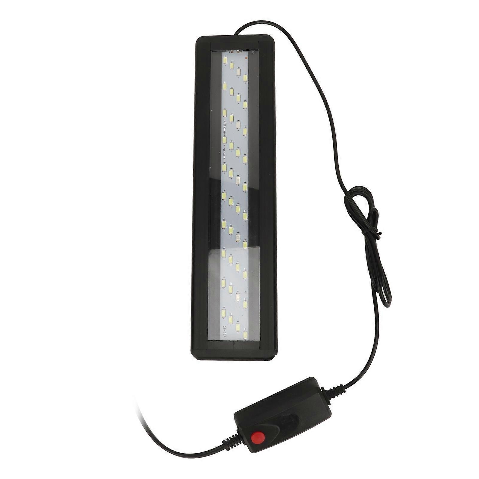 8W LED Aquarium Light with Timer 11.8-15.7in Thin Splashproof