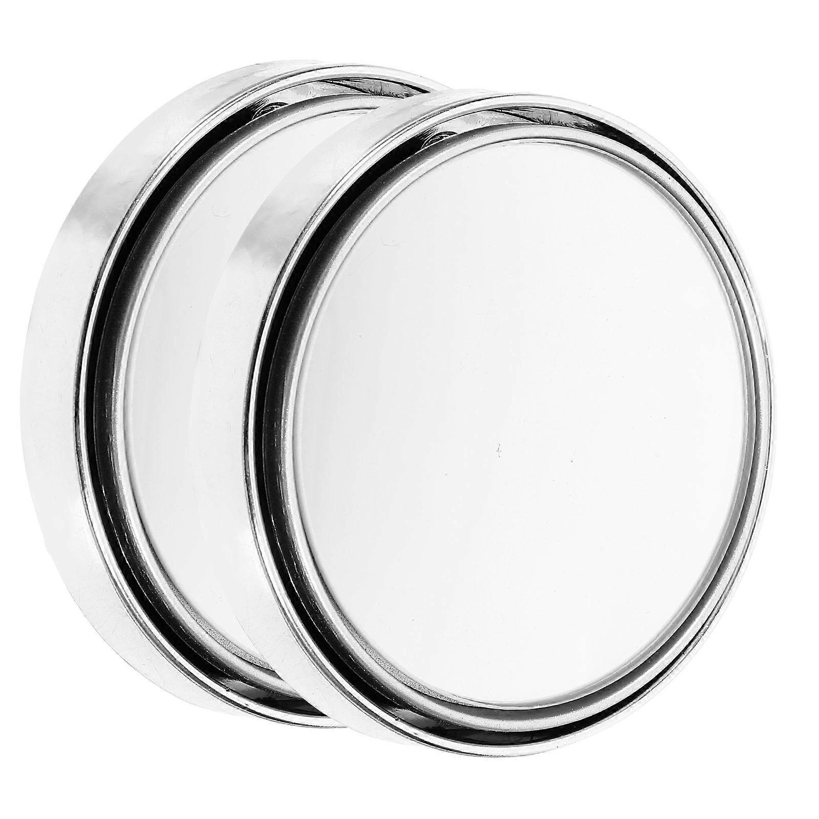 Adjustable Wide Angle Rearview Mirrors for Enhanced Visibility   Durable Reflective Frame, Universal Fit for All Vehicles, Stylish Silver Finish