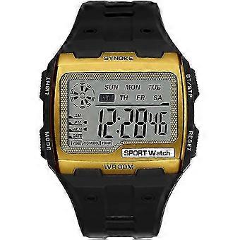 Relógio Masculino Multifuncional Synoke para Esportes Waterrpoof 30m Relógio Digital de Moda Hr