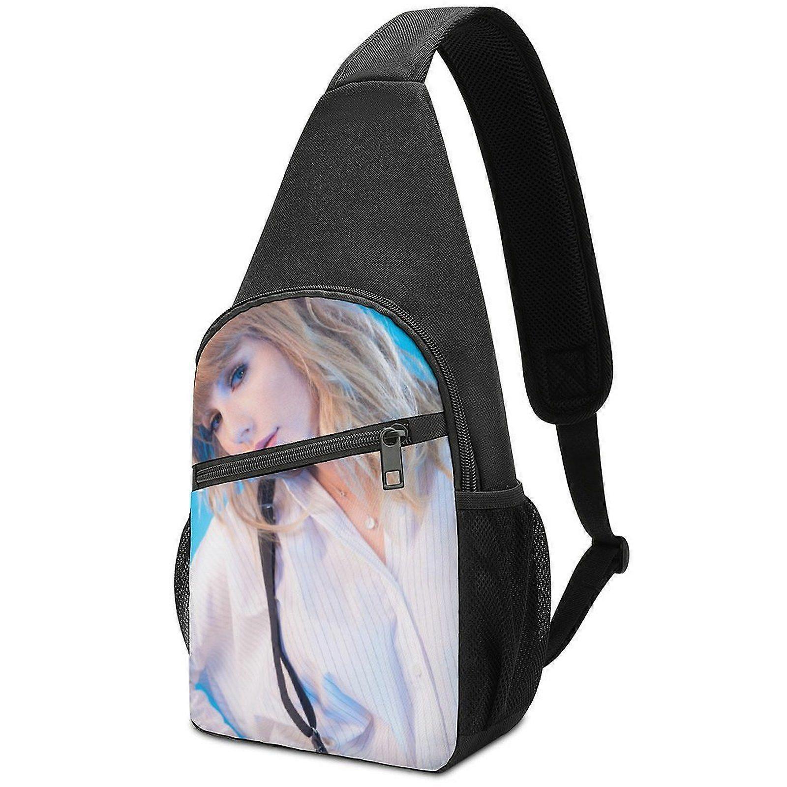 o8407 Taylor Swift Casual Oxford Crossbody Bag and Backpack Featuring Sponge Padding and Large Main Compartment for Essentials p8407