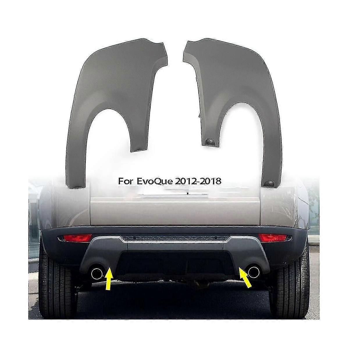 Compatible Right Rear Exhaust Pipe Towing Hook Cover for Range Rover Evoque 2012-2018