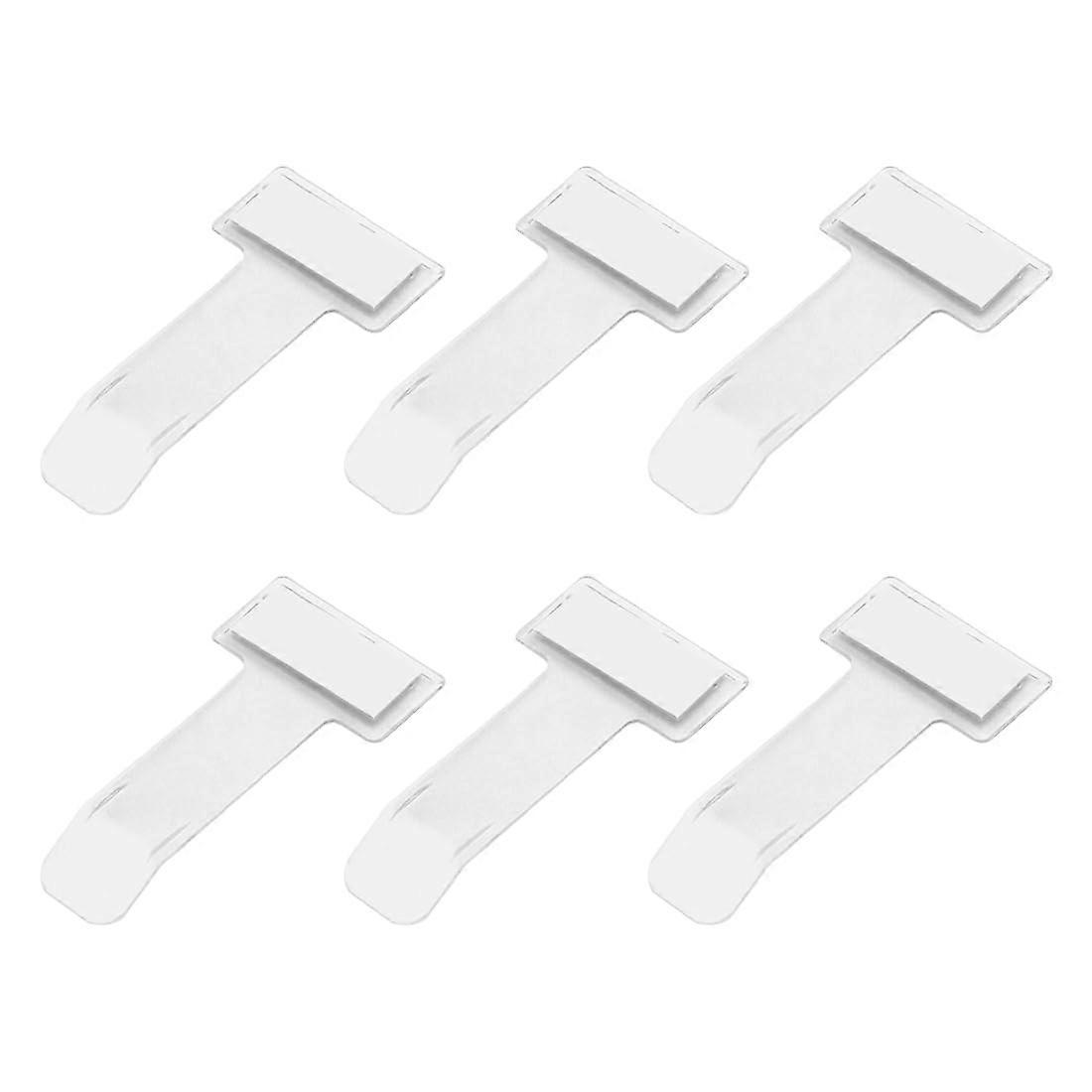 6 Pieces Car Door Stickers with Clips and Transparent Parking Card Holder, Universal Fit for All Vehicle Models