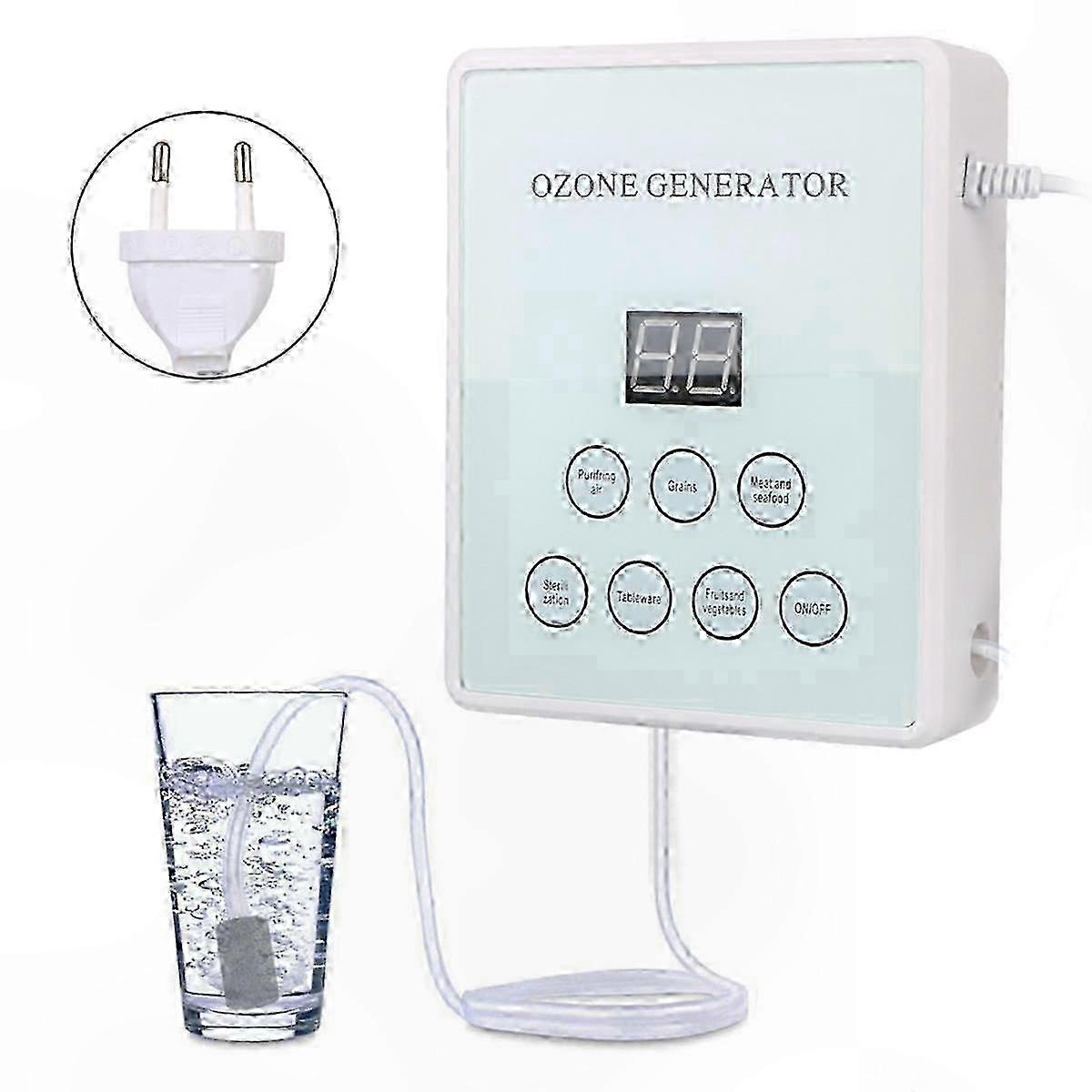 Smart Ozone Generator for Fruits, Vegetables, and Air Purification with EU Plug Multi-Functional Disinfection Solution