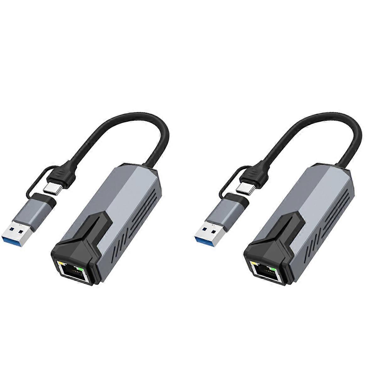 5000Mbps USB 3.0 Type-C to RJ45 Network Adapter 5G Gigabit Ethernet Converter LAN Hub for PC Laptop