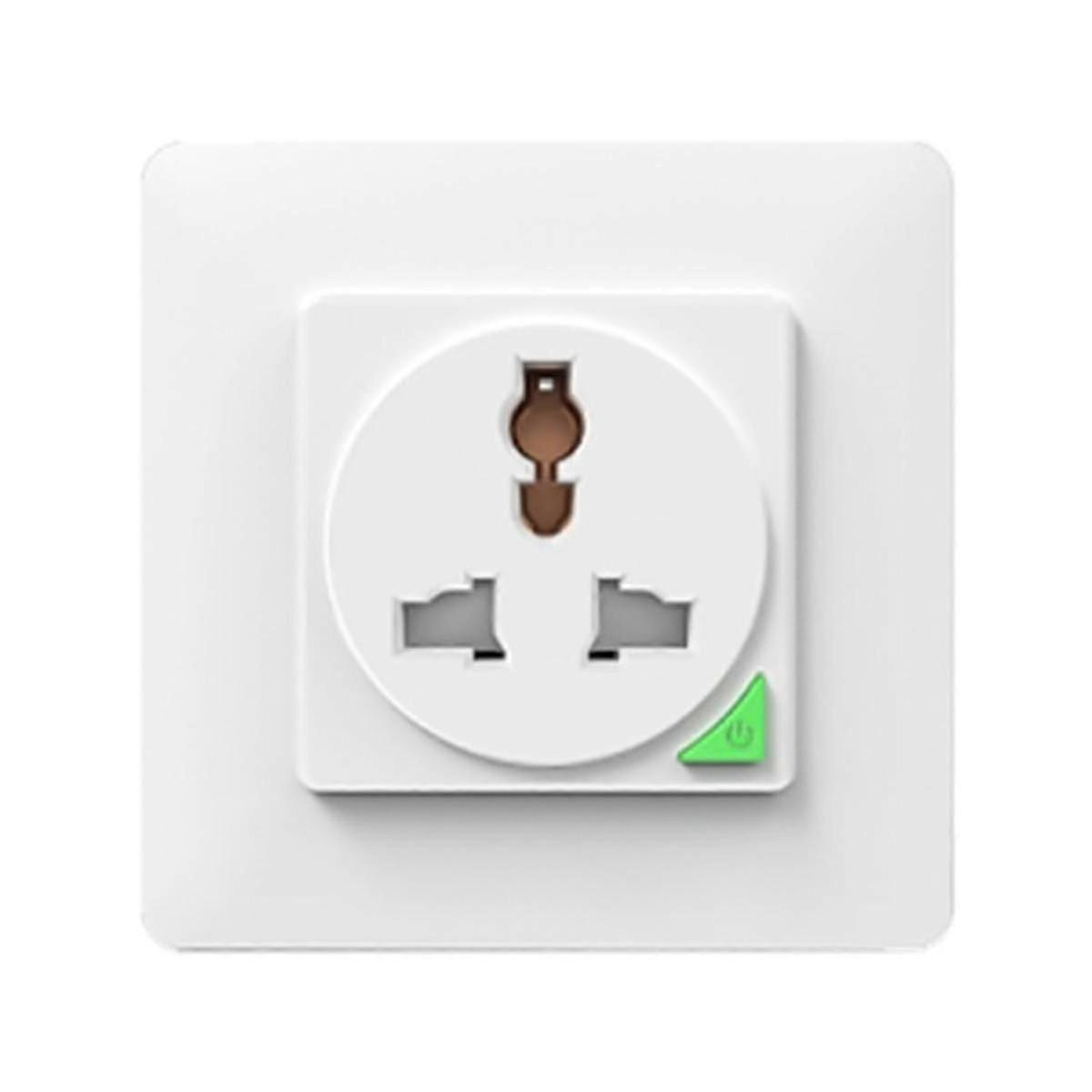 Tuya Universal Power Socket with Smart Life Electrical Outlets: Voice Control for Google Home, 16A, Wifi Enabled, White