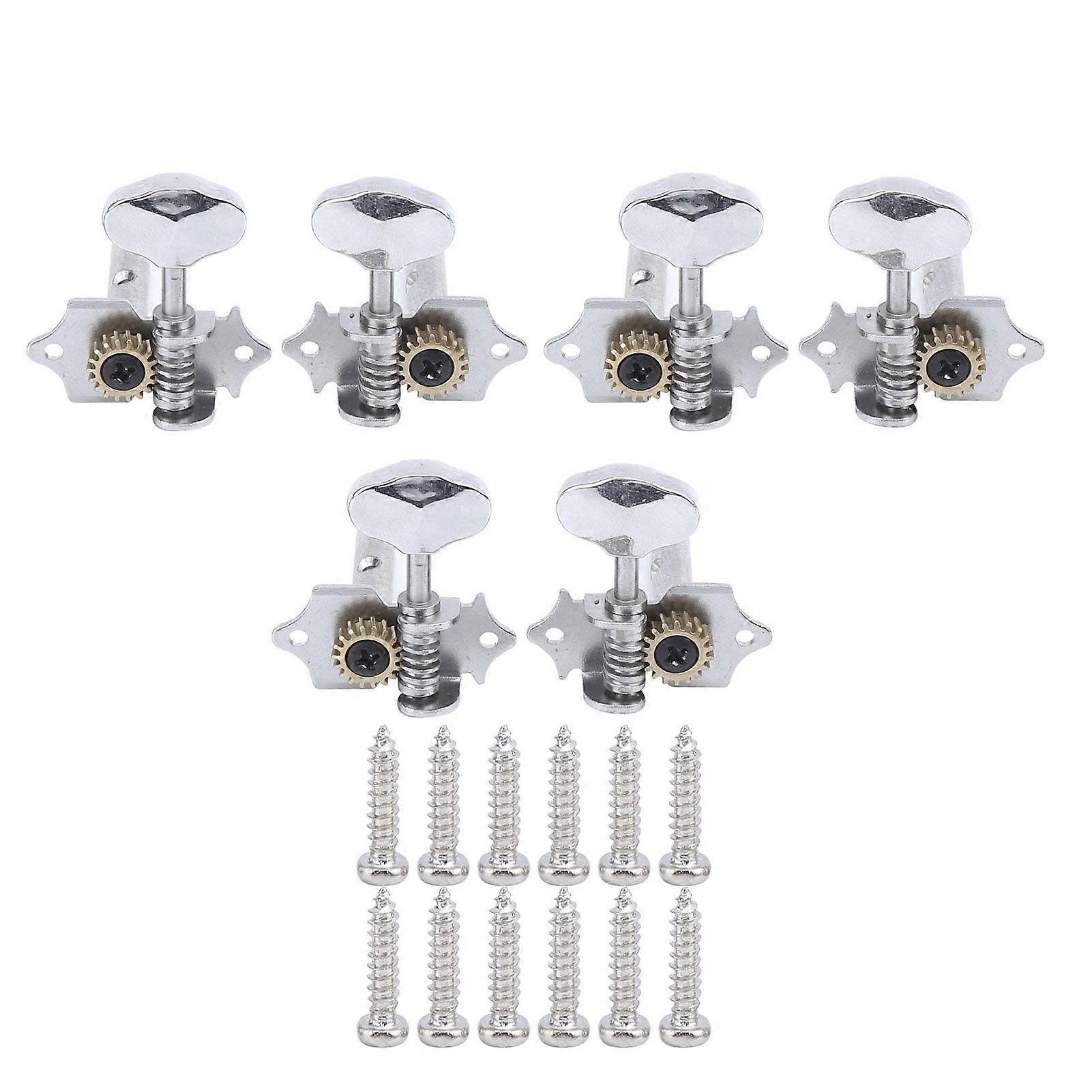Guitar Tuning Key Metal Knob Tuners Replacement Intonation Adjust Accessories with Screws