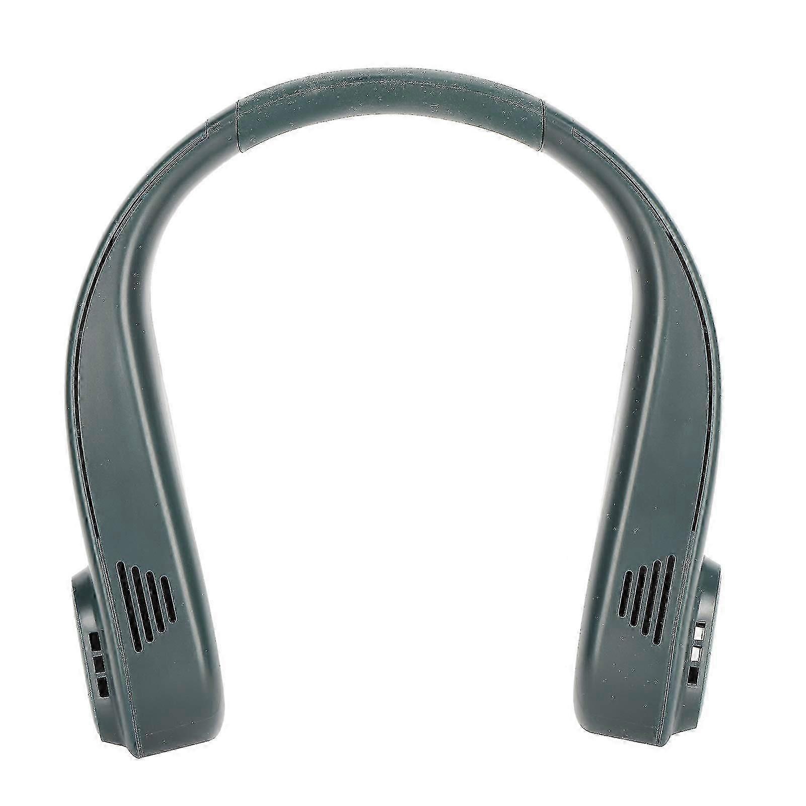 Leiser USB-Hängehalslüfter (grün)