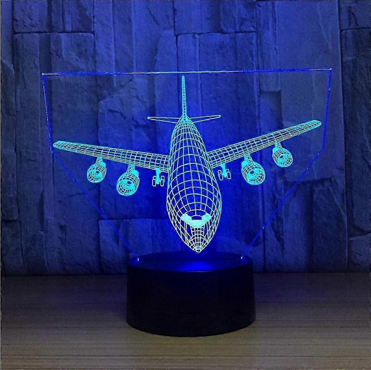 3D Illusion Night Light USB Powered Touch Control Color Changing LED Table Lamp for Bedroom Decor and Gifts