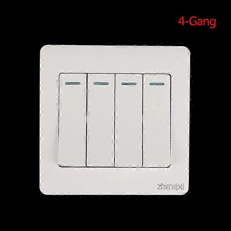 2025 Wall Switch 1/2/3/4 Gang 1Way Button Wall Light Switch On / Off Push Button