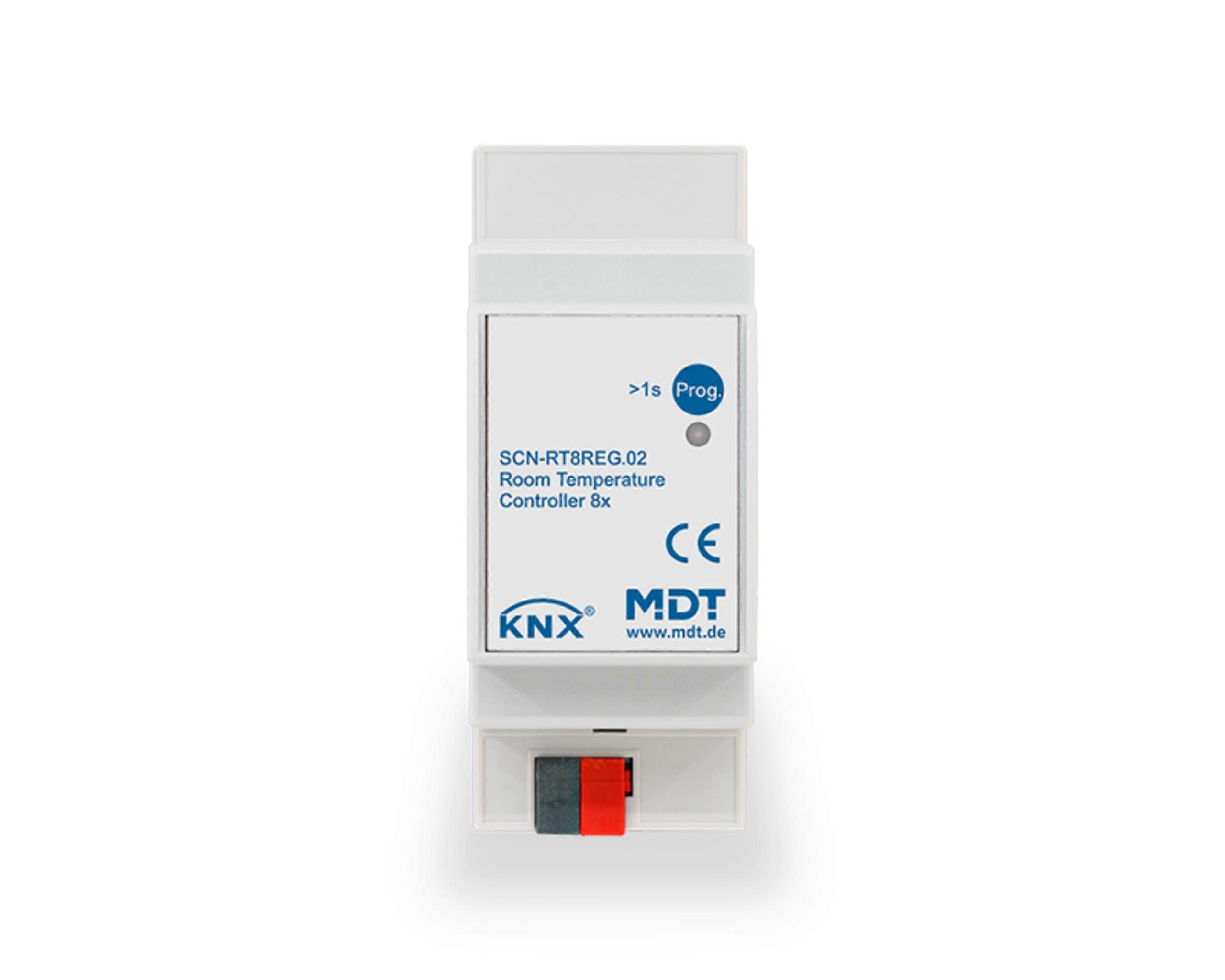 MDT KNX temperatuurregelaar 8-voudig REG