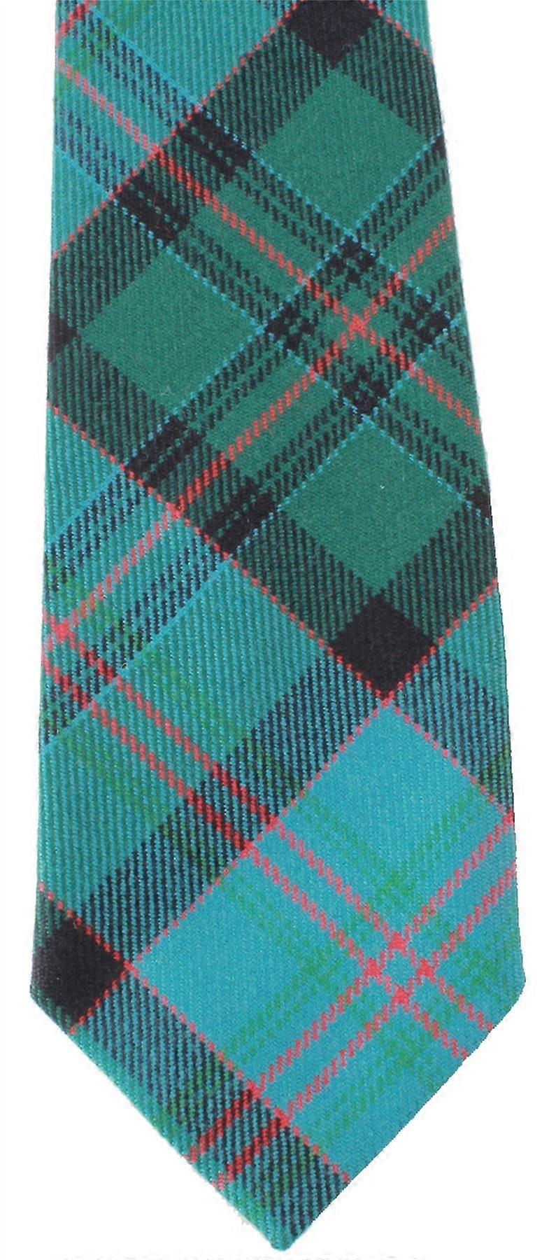 Locharron of Scotland Reiver St Patrick Tartan Tie - Green/Turquoise/Red