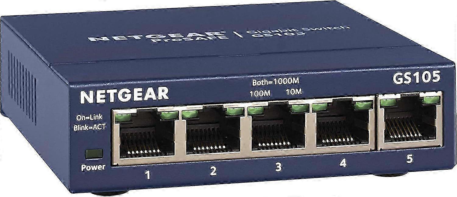 2025 Latest Model 5-Port Gigabit Ethernet Unmanaged Switch (GS105NA) - Desktop