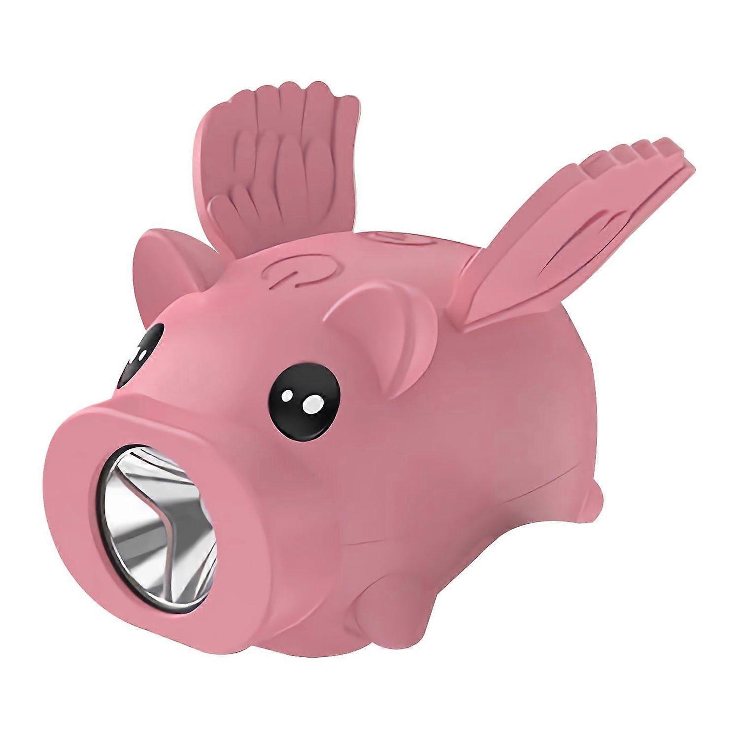 Children's Scooter Light, LED Children's Scooter Light - USB Rechargeable Stroller Light, LED Pig Warning Light, Triple Mode, Eight Levels Waterproof,