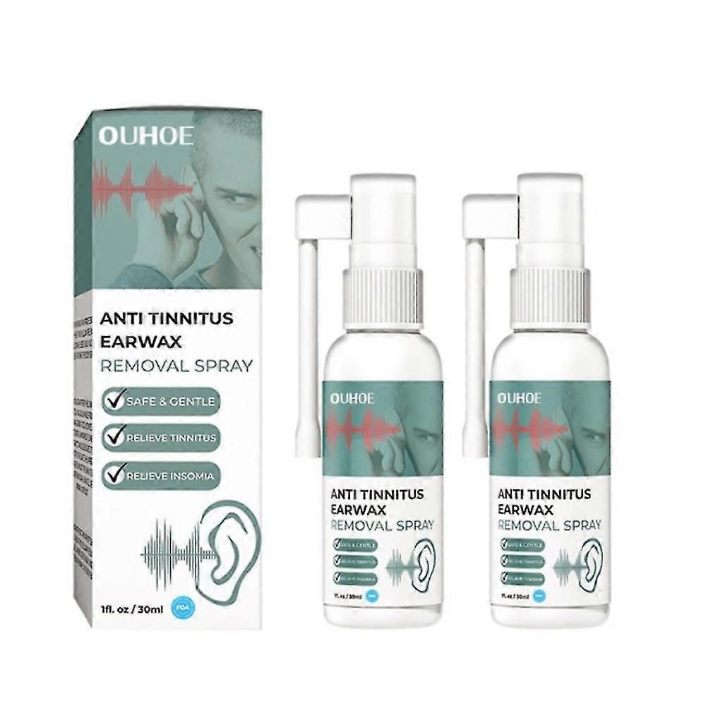 2pcs Anti Tinnitus Earwax Removal Spray 30ml