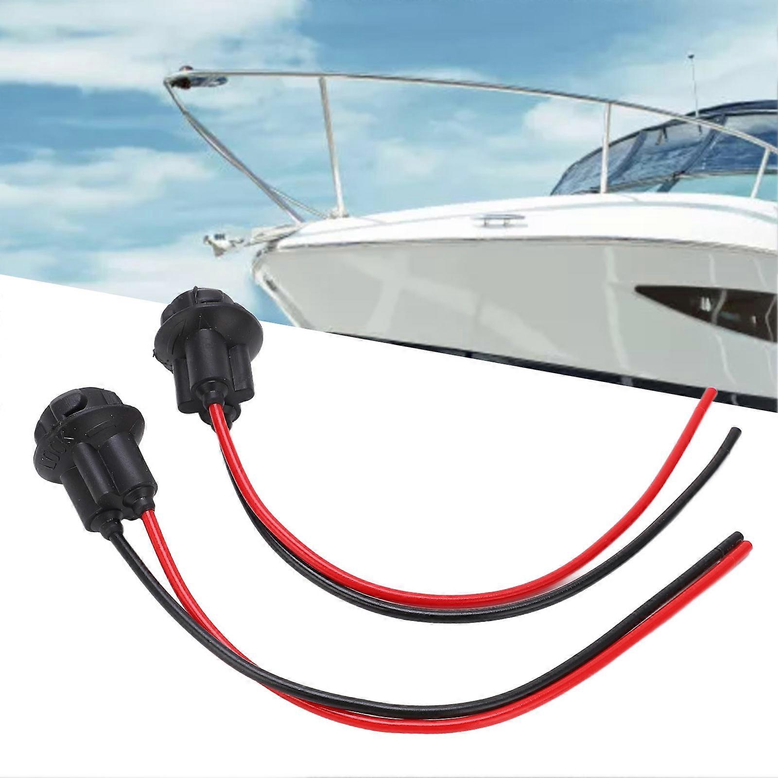 2Pcs T10-4 Wiring Harness Socket 10A ABS Portable Connector