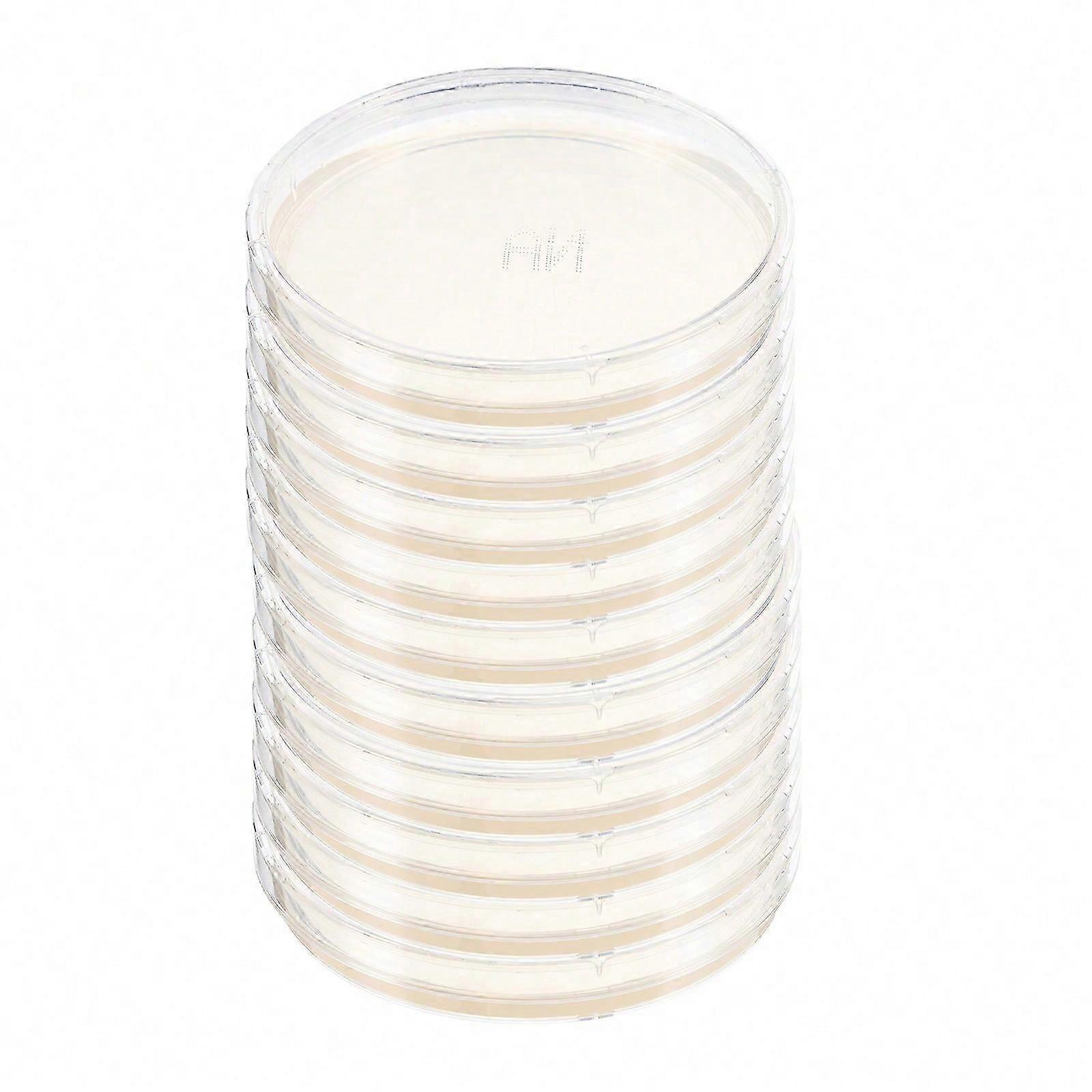 Petri Plates Nutrient Agar Plates Agar Petri Plates Round Transparent Medical Research Scientists 3.54X3.54X0.79in Isolation 10Pcs