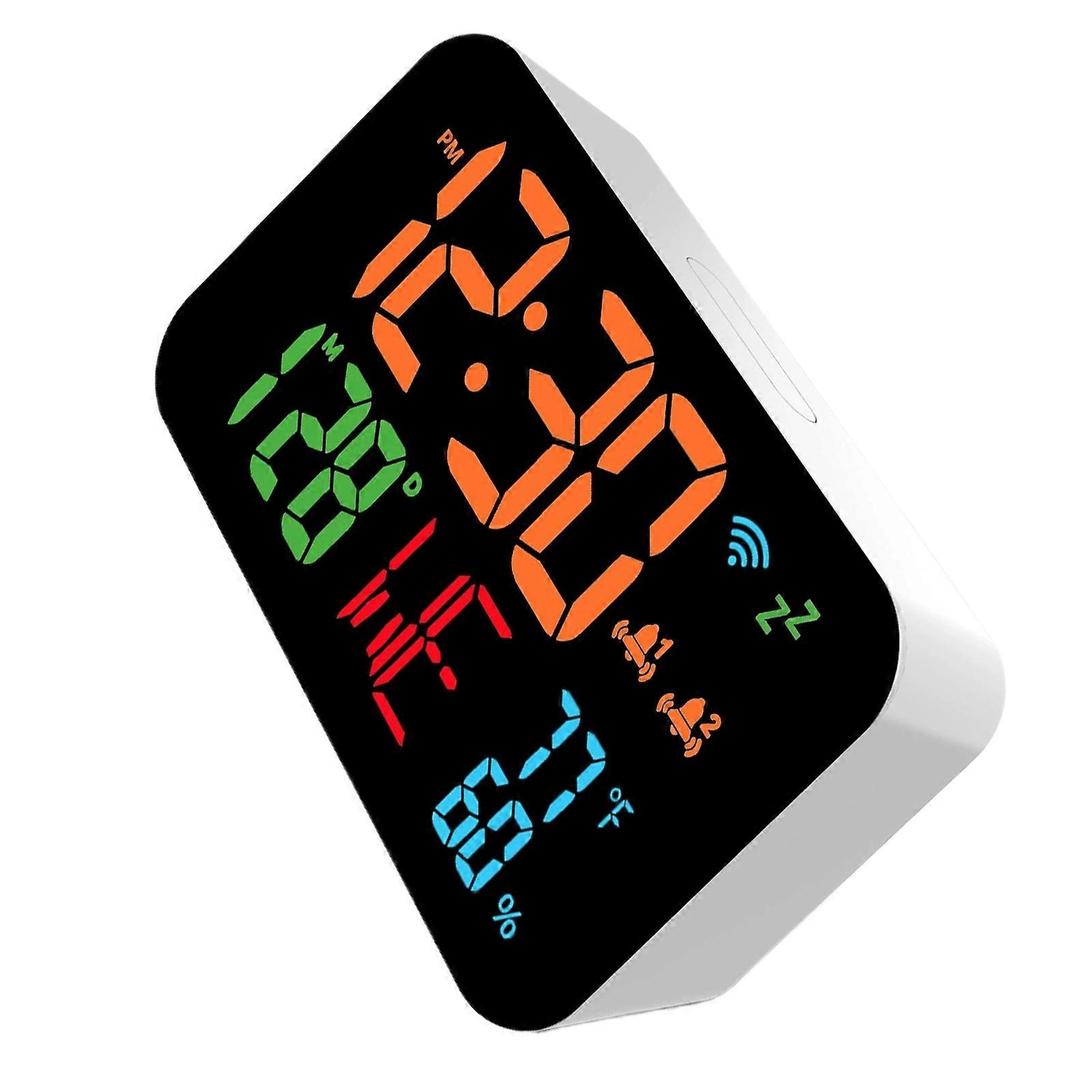 ABS Digital Clock With Intelligent Thermometer Hygrometer For Remote Monitoring Hygrometer