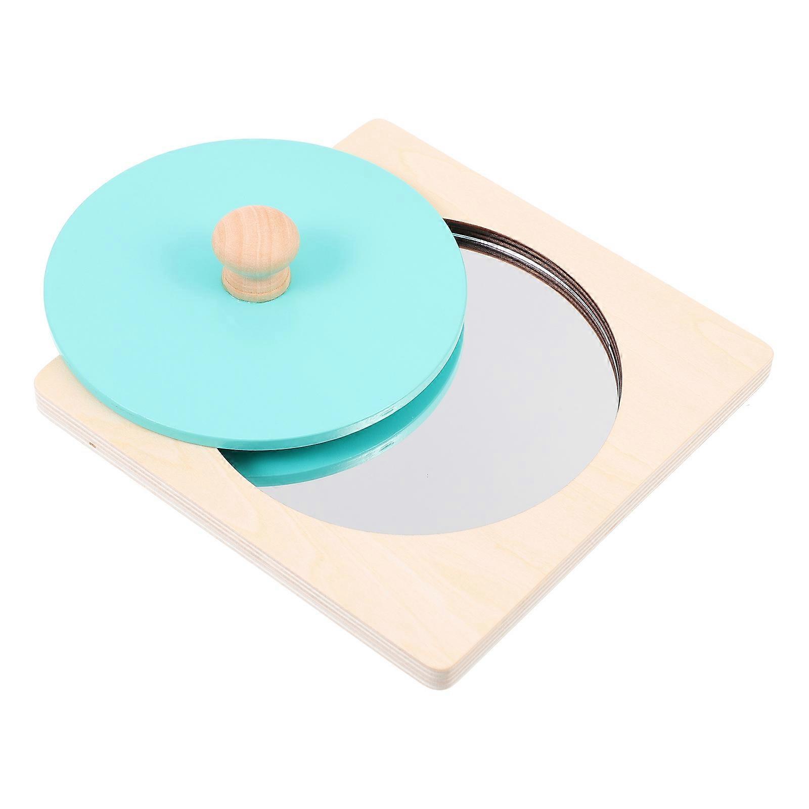 Wooden Intelligence Toy for Teaching Aid Toddler Mirror Plaything