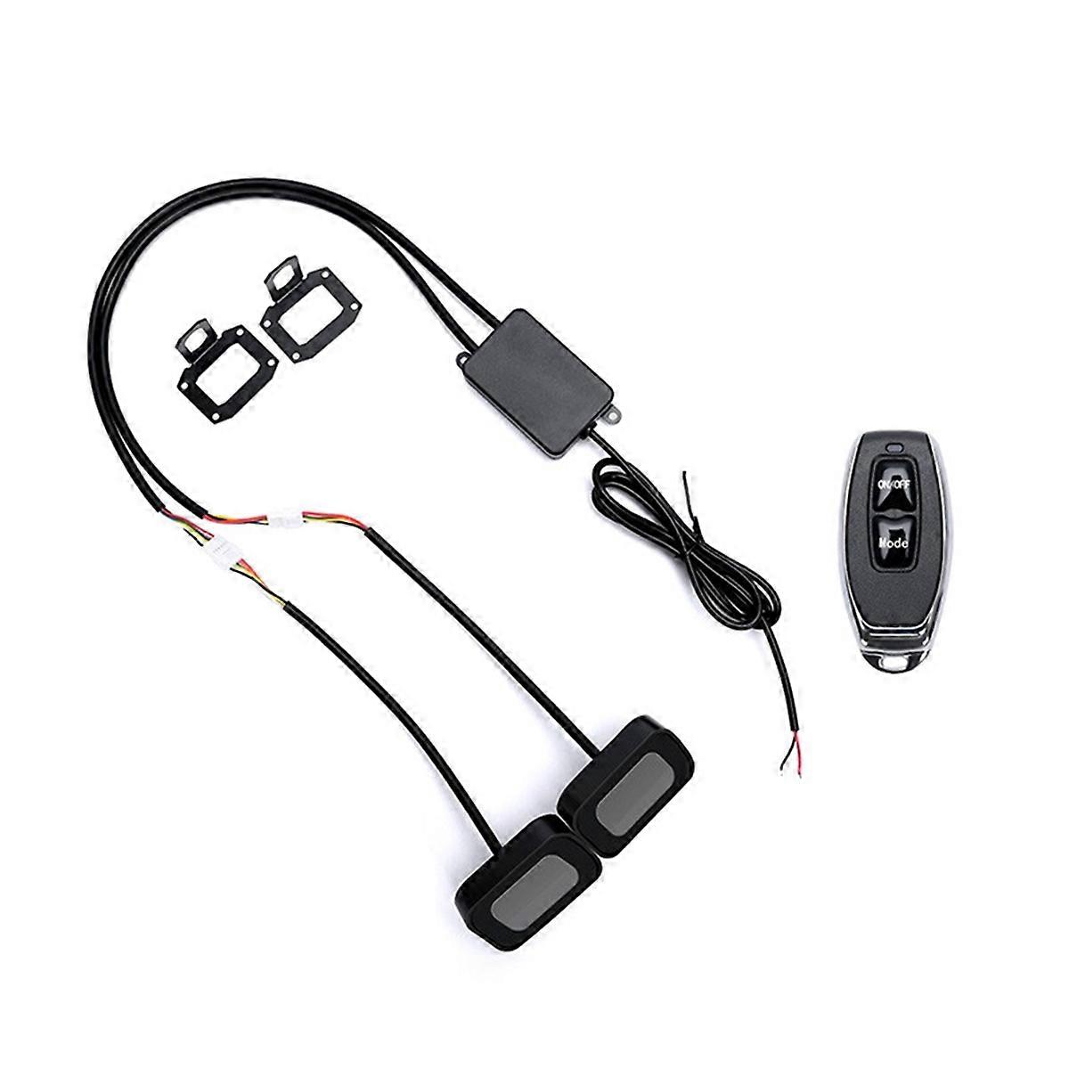 Motorcycle Decorative Light LED Dynamic Devil Eye Lights Rearview Mirror Eye Motorbike Retrofit Kit