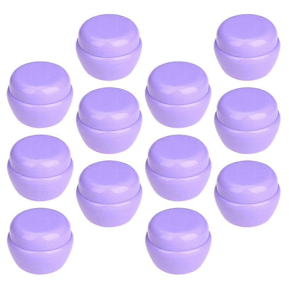 Plastic Jar Mushroom Shape Cream Jar for Storage Use 25Pcs Purple