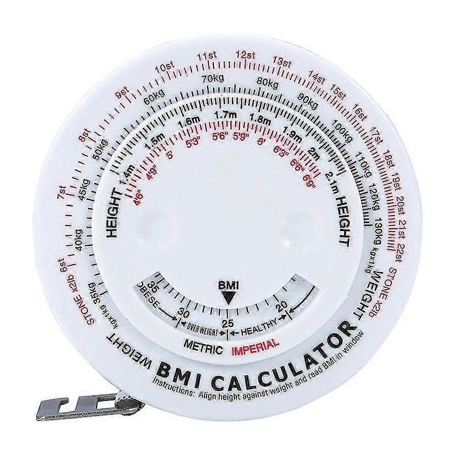 Body Waist Measure Tape Round BMI Tester for Body Measurements Weight