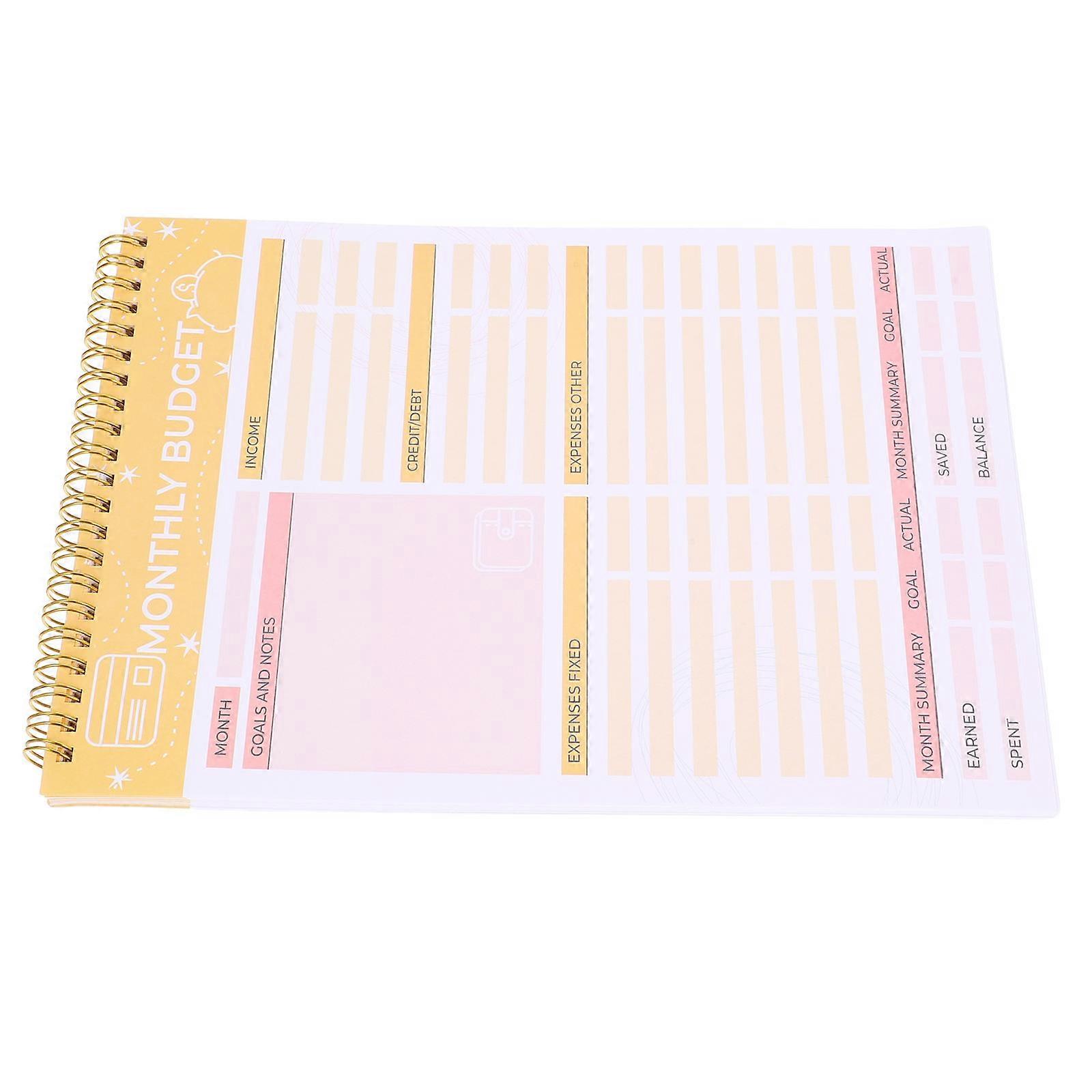 Weekly Tearable Menu Notebook for Home Pink Made of Paper 5Pcs